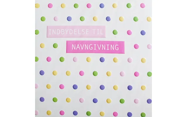 Indbydelser Til Navngivning - Pige