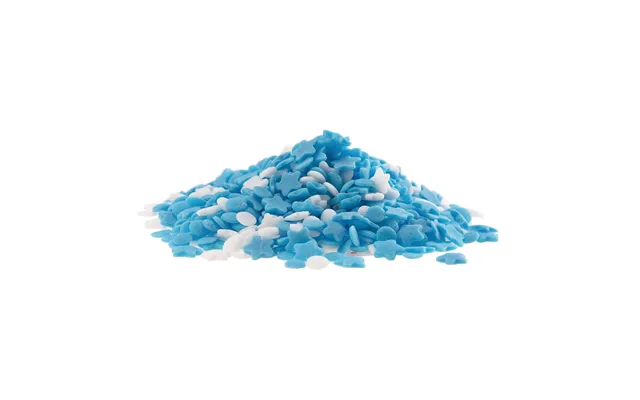 Kagekrymmel 100g. - Lyseblå Og Hvid