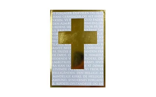 Kort Til Konfirmation - Lyseblå Guld