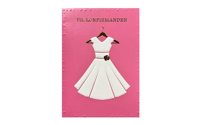 Kort Til Konfirmation - Pink