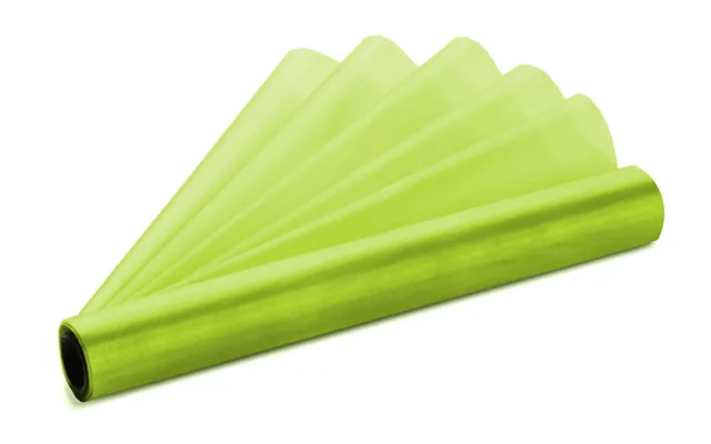Limegrøn Organza Bordløber 0,36 X 9 M.