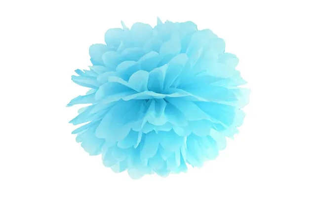 Lyseblå Pompom 25 Cm.