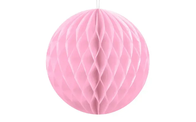 Lyserød Honeycomb Kugle Ø20 Cm.