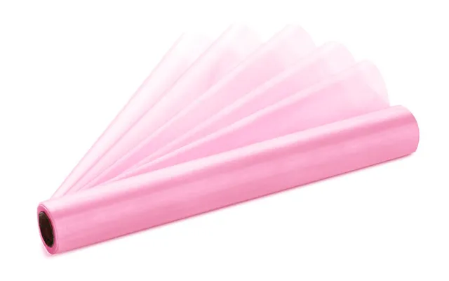 Lyserød Organza Bordløber 0,36 X 9 M.