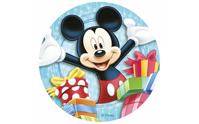Mickey Mouse Kageprint 20 Cm. - Sukkerfri