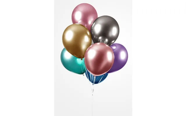 Mirror Chrome Balloner 10 Stk. - Ass. Farver