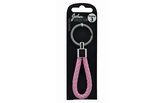 Nøglering - Pink Fletning