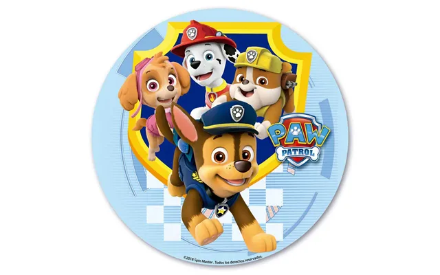 Paw Patrol Kageprint 20 Cm. - Sukkerfri