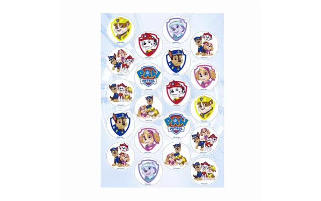 Paw Patrol Mini Kagebilleder 20 Stk. - Sukkerfri