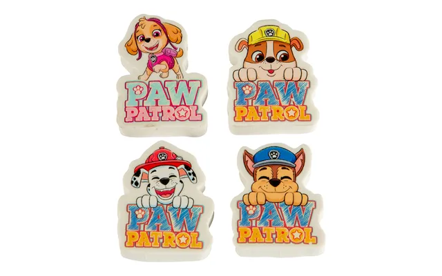 Paw Patrol Viskelæder 4 Stk.