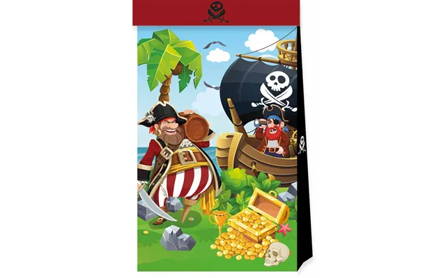 Pirat Slikposer 4 Stk. - Pirates Island