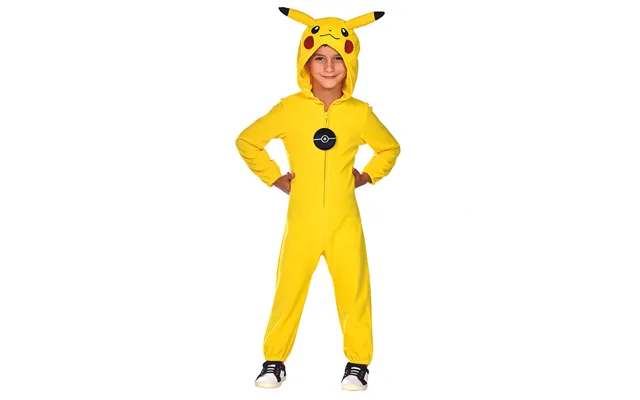 Pokemon Pikachu Børnekostume-str. 4-6 År