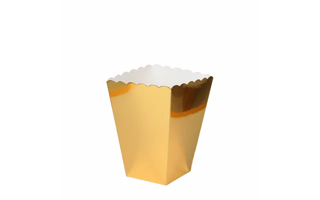 Popcornbægre Guldmetallic 6 Stk.