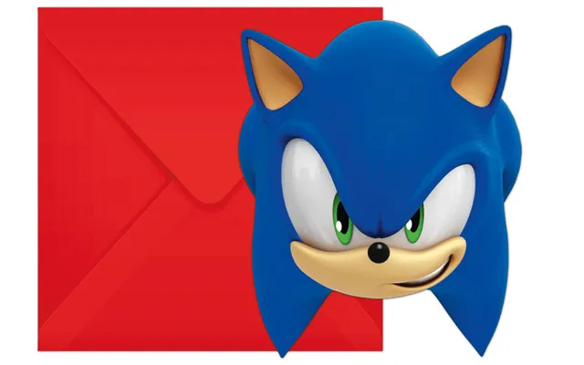 Sonic Indbydelser 6 Stk.