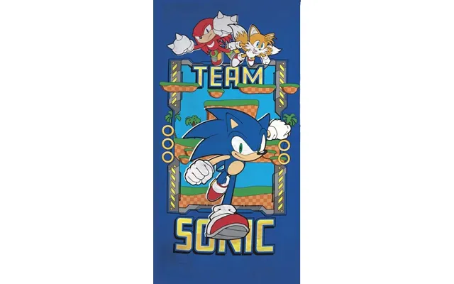 Sonic The Hedgehog Badehåndklæde - Team