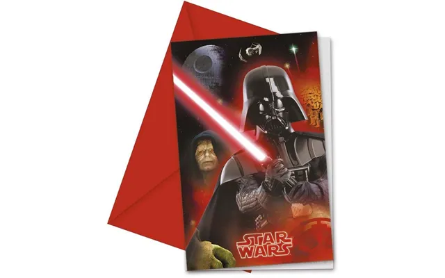 Star Wars Indbydelser 6 Stk.