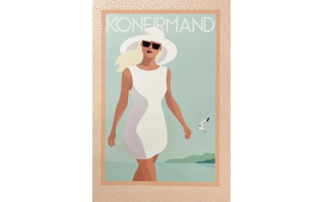 Telegram Til Konfirmation - Pige Ved Strand