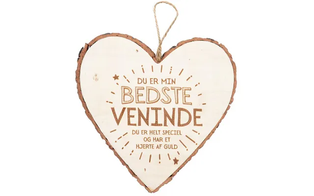 Træhjerte Bedste Veninde