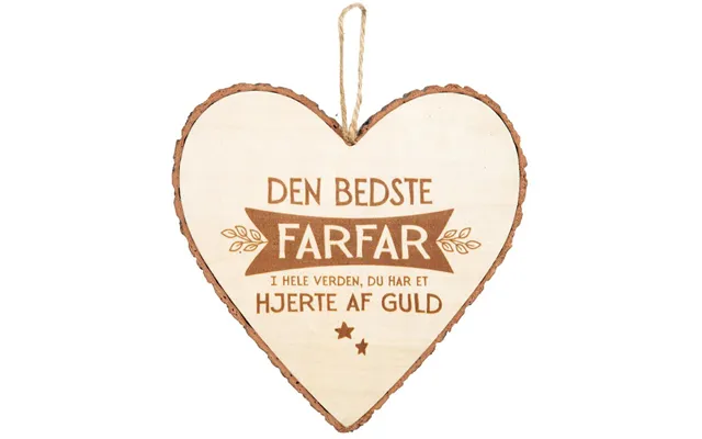 Træhjerte Den Bedste Farfar