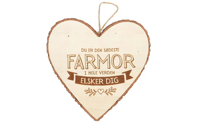 Træhjerte Verdens Sødeste Farmor