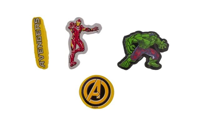 Viskelæder Med Avengers - 4 Stk.