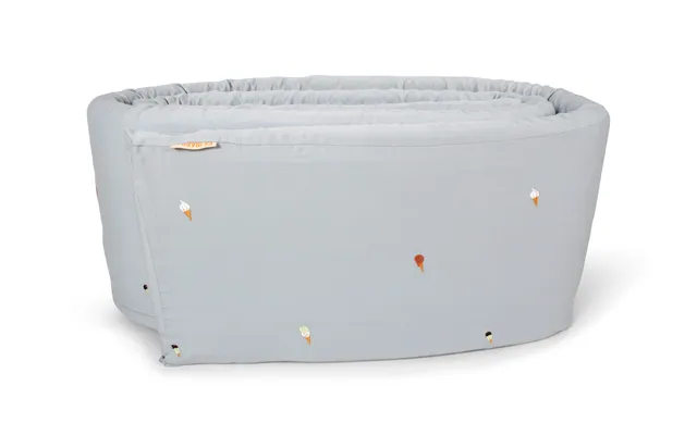 Sengerand Broderet Cool Summer Design Pearl Blue