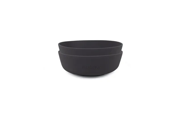 Silikone Skål 2-pak - Stone Grey