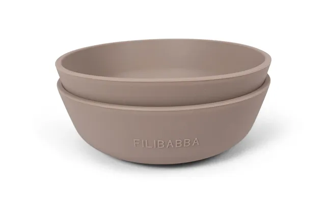 Silikone Skål 2-pak - Warm Grey