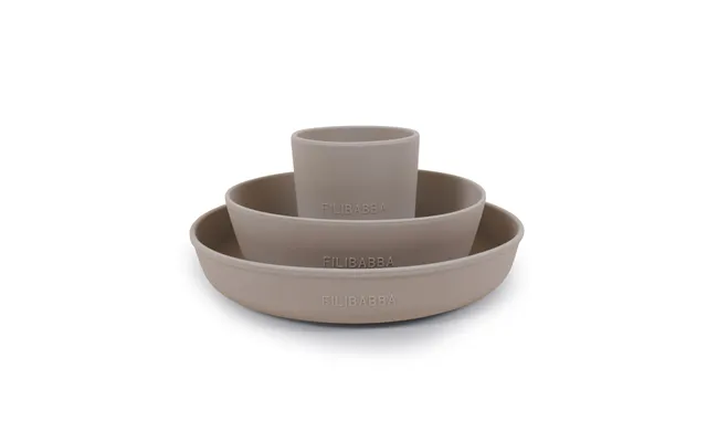 Silikone Spisesæt - Warm Grey