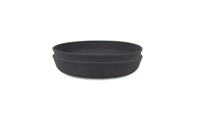 Silikone Tallerken 2-pak - Stone Grey