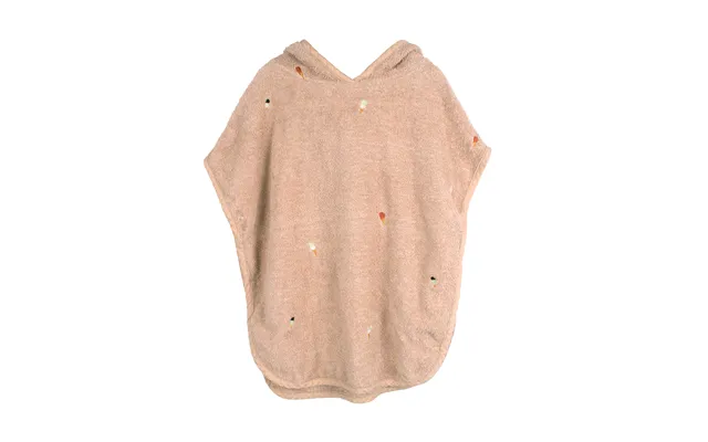 Strandponcho Med Broderi Gots - Frappé