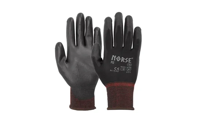 Universale Arbejdshandsker Norse Pu - Sort
