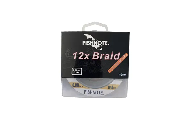 Fishnote 12x Braid Premium 0,10mm - 12.8kg