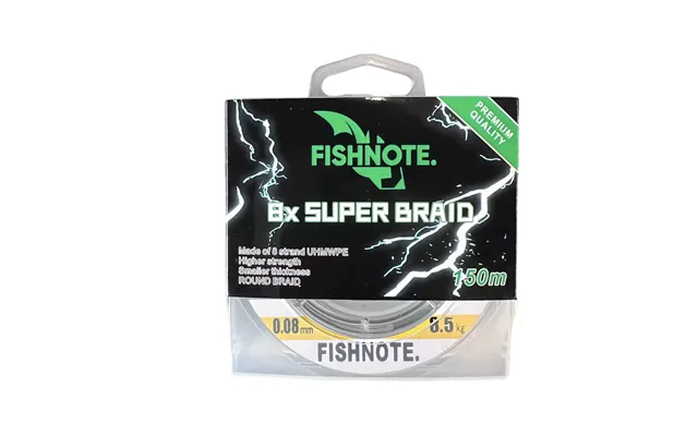 Fishnote 8x Super Braid Premium 0.06mm 150m 5.4kg