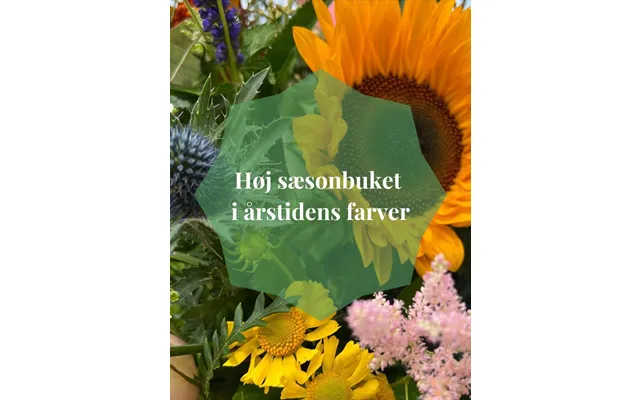 Høj Sæsonbuket I Årstidens Farver Lille - Samme Dags Levering product image