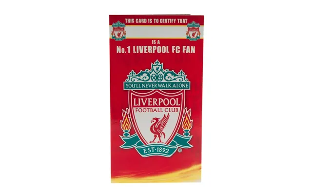 Liverpool Fc Fødselsdagskort No 1 Fan