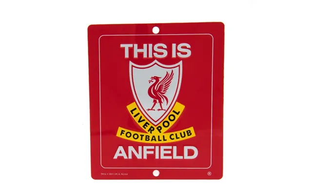 Liverpool Fc Vindue Skilt - Rød