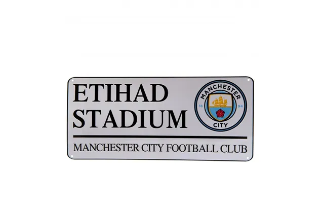 Manchester City Fc Etihad Stadium Metal Skilt