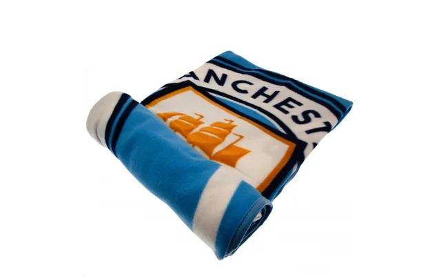 Manchester City Fc Fleece Tæppe - 125 Cm X 150 Cm