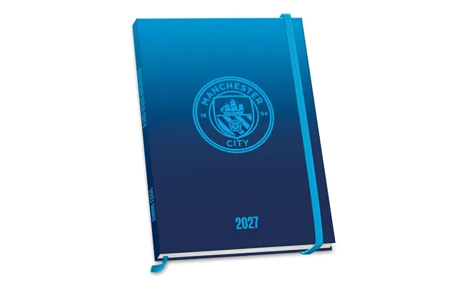 Manchester City Kalenderbog 2027 Blå Med Klublogo
