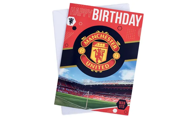 Manchester United Fødselsdagskort Med Musik