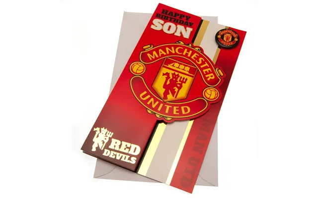 Manchester United Fødselsdagskort Søn