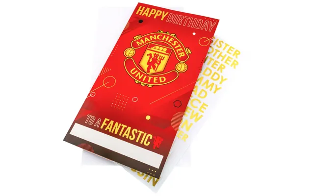 Manchester United Personligt Fødselsdagskort