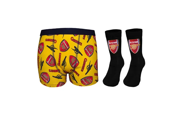 Officiel Arsenal Fc Boxershorts & Sokker Sæt Til Drenge - 5-6 År
