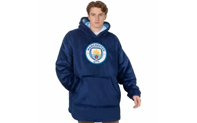 Officiel Manchester City Oversized Hoodie-tæppe Til Voksne - Xl-3xl