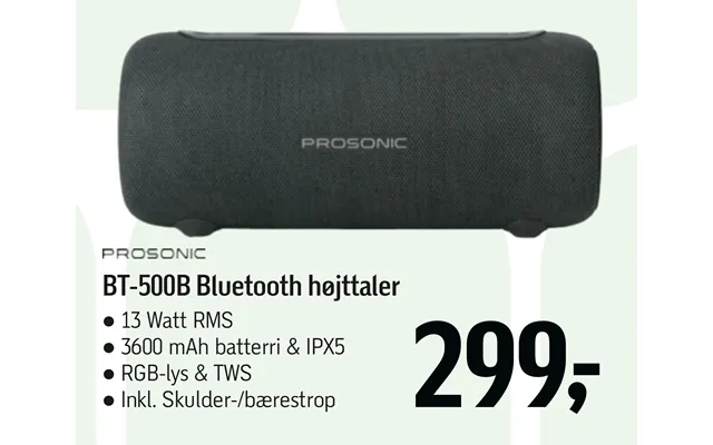 Bt-500b Bluetooth Højttaler