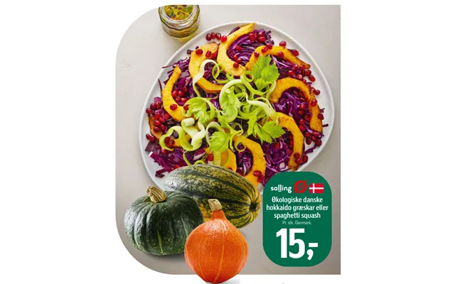 Økologiske Danske Hokkaido Græskar Eller Spaghetti Squash