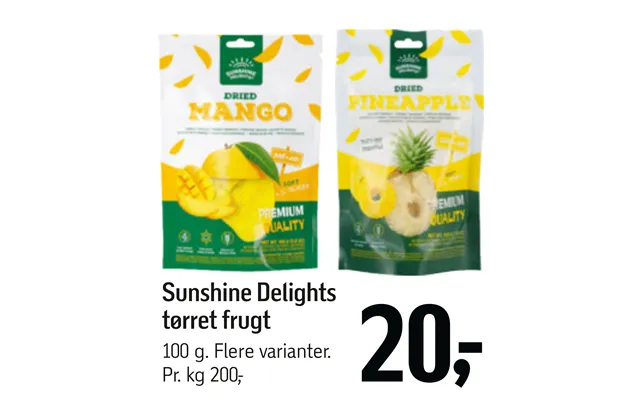 Sunshine Delights Tørret Frugt