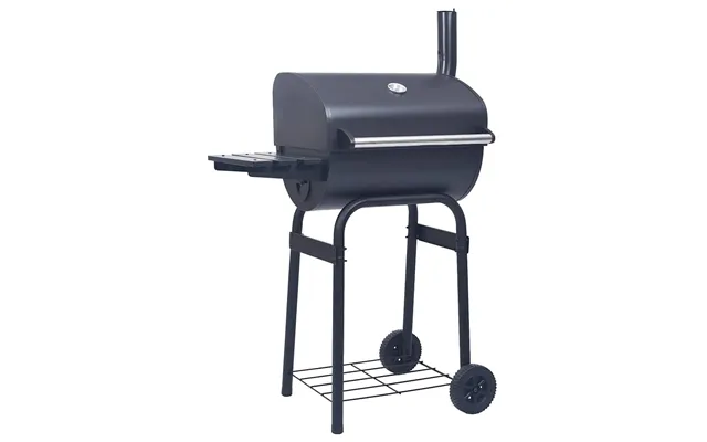 Kulgrill Rygegrill Med Bundhylde Sort
