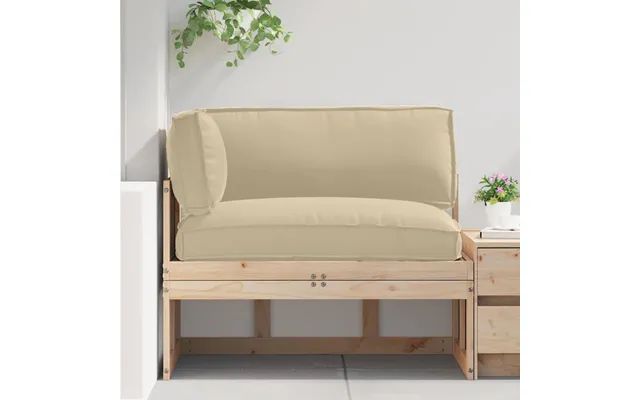 Palle Pudesæt 3 Dele Beige Oxford Stof